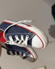 Converse jeans cœur rouge 23