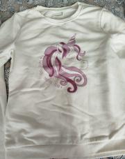 Pulll beige licorne neuve taille 14ans orkestra 