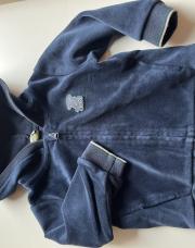 Pull bleu marine chaud tape à l’œil 18m/80cm