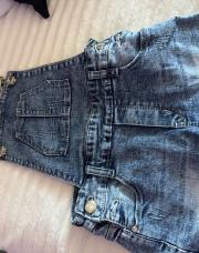 Salopette short jeans 8a