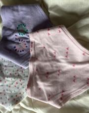 Lot de 3 bavoirs triangles 