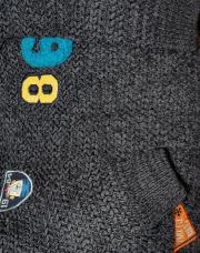 Pull laine bleu 86 taille 8ans (pas indiqué)