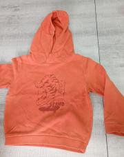 sweat orange dinosaure 5 ans ( la redoute)