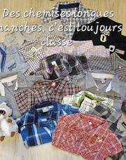 Lot de 15 chemises manches longues