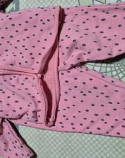 Ensemble rose a pois 1/3m