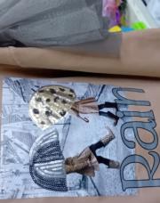 Ensemble jupe grise et sweat beige Mayoral 9ans