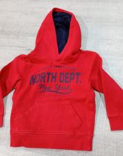 sweat capuche rouge New York 4 ans/104