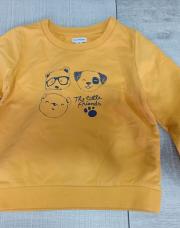 sweat jaune motif animaux 36 mois/90-98