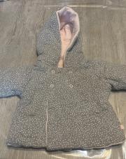 Gilet veste réversible gris rose Obaïbi 6 mois