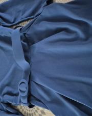 Robe bleu avec ceinture M