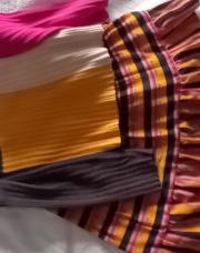 Ensemble jupe et ss pull multicolores Nono 8 ans