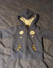 Gilet à capuche bleu petit monstre KIABI 3mois