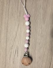 Attache tétine Minnie rose 