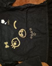 Long manche. Noire-86 cm