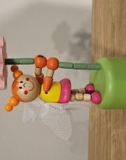 Jouet en bois articulé petite fille 