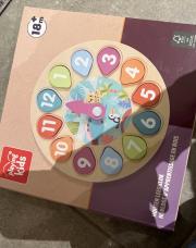 Horloge d’apprentissage en bois 