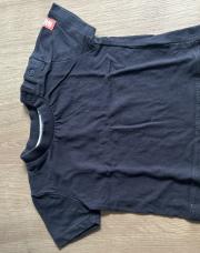 T-shirt gris/marine T62