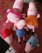 Lot peluche peppa pig
