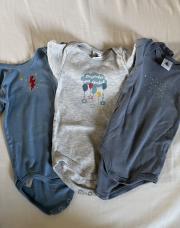 Lot de 3 bodies Petit Bateau 