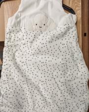 Gigoteuse blanc étoile grise 6 mois