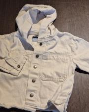 Veste capuche beige Kiabi 74 cm 