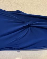Robe satin bleu XL