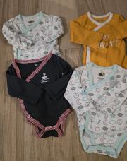 Lots de 4 boddies manche longues 