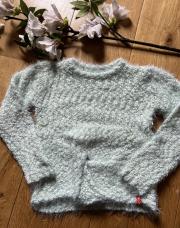 Pull pilou pilou vert sauge - 7 ans 