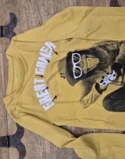 T shirt moutarde singe gemo 5a
