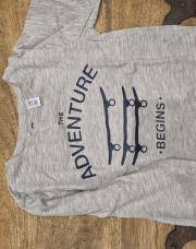 T shirt gris skate okaïdi 4a/104