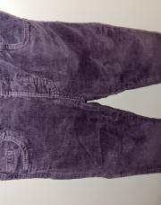 Pantalon côtelé mauve (23mois)
