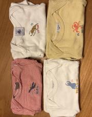 Lot de 4 bodies Petit Bateau 6m