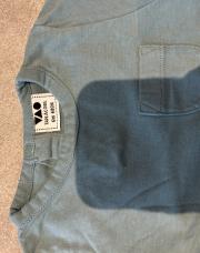 T-shirt manches longues turquoise 