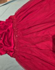 Robe rouge fete 3 ans 
