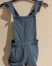 Combi short bleu fille 6 ans 