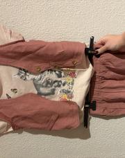 Ensemble short/ blazer rose 