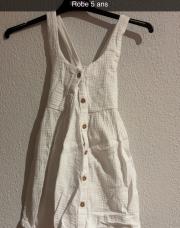 Robe blanche 5 ans 