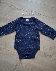 Body manches longues 6 mois (Babyclub)