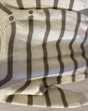 Pull 86 beige à ligne 