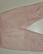 Pantalon avec pied rose pâle.  0 mois