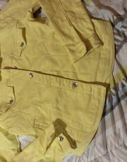 Veste jeans jaune 