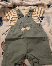 Salopettes avec t-shirt 12 mois 
