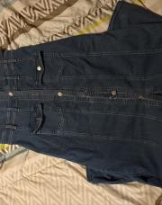 Robe robe, jeans très longue