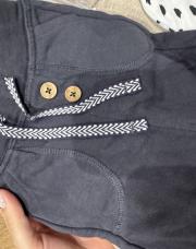 Legging boutons bleu 53cm