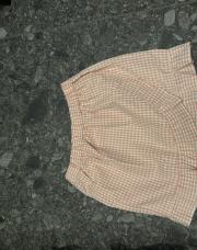 Jupe rose à carreaux 