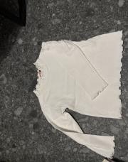 Pull col roulé blanc 