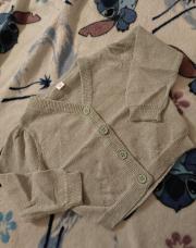 Gilet fin pailleté 68 cm 