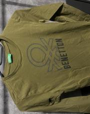 Sous pull Benetton olive 8-9 ans 