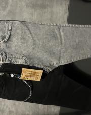 Jeans bicolor noir gris 6 ans 