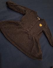 Robe bleue marine fête pailletée Tape à l'œil TAO 18-24M